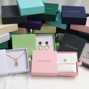 50pcs Personality Jewelry Box, Paper Box, Drawer Jewelry Box Custom ...