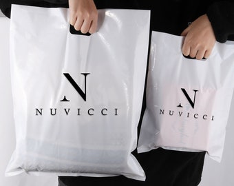 Custom Printed Polyethylene Transport Bag with Handle, Logo Design, 100pcs