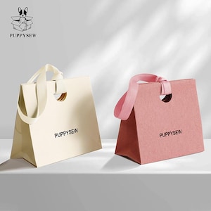 Custom gift bags thick texture luxury packaging gift paper bags with ribbon, custom jewelry pack personalized shopping paper bags with logo