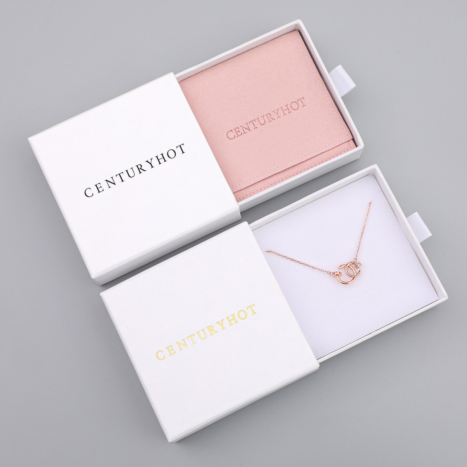 50 Pieces White Gift Box Carton Multicolor Ring Necklace - Etsy