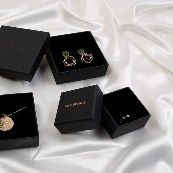 BOITE A BIJOUX,24--Coffret à Bijoux En Carton, Boîte Cadeau Pour Bagues