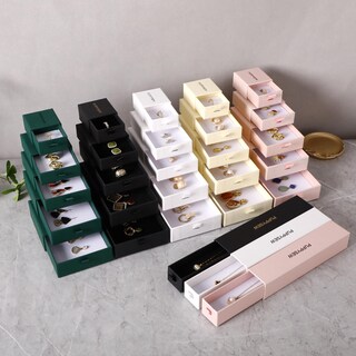 Scatole Portagioie 2 Pezzi Con Sacchetti Regalo – Mini Confezioni Regalo Per Anelli, Orecchini, Collane