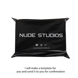 Custom Logo Black Courier Bag, Branded Mailing Pouch (100 pcs) image 8
