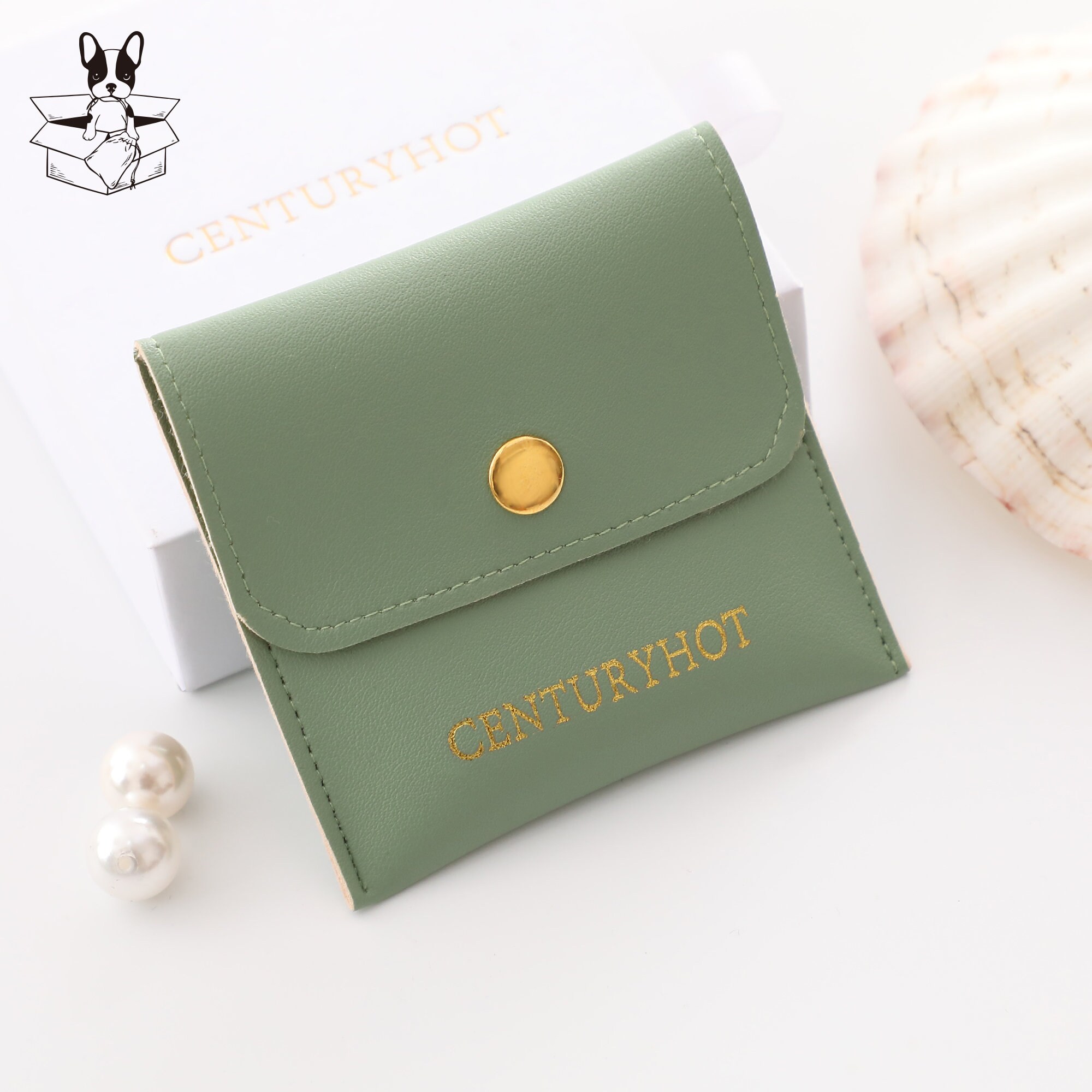 Small jewelry brands reduce shipment damage by 30% with superfine fiber flip leather snap button packaging bags (50pcs MOQ)（from product introduction）