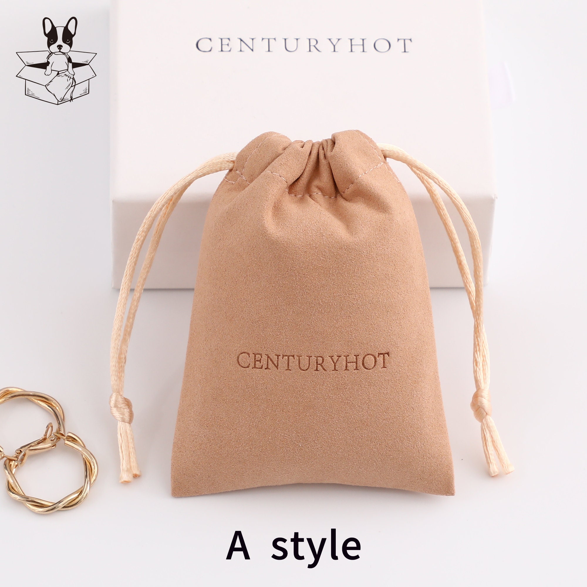 Small jewelry brands solve necklace scratching with 7.5*10.5cm microfiber drawstring bags, 90% less damage (from product introduction)