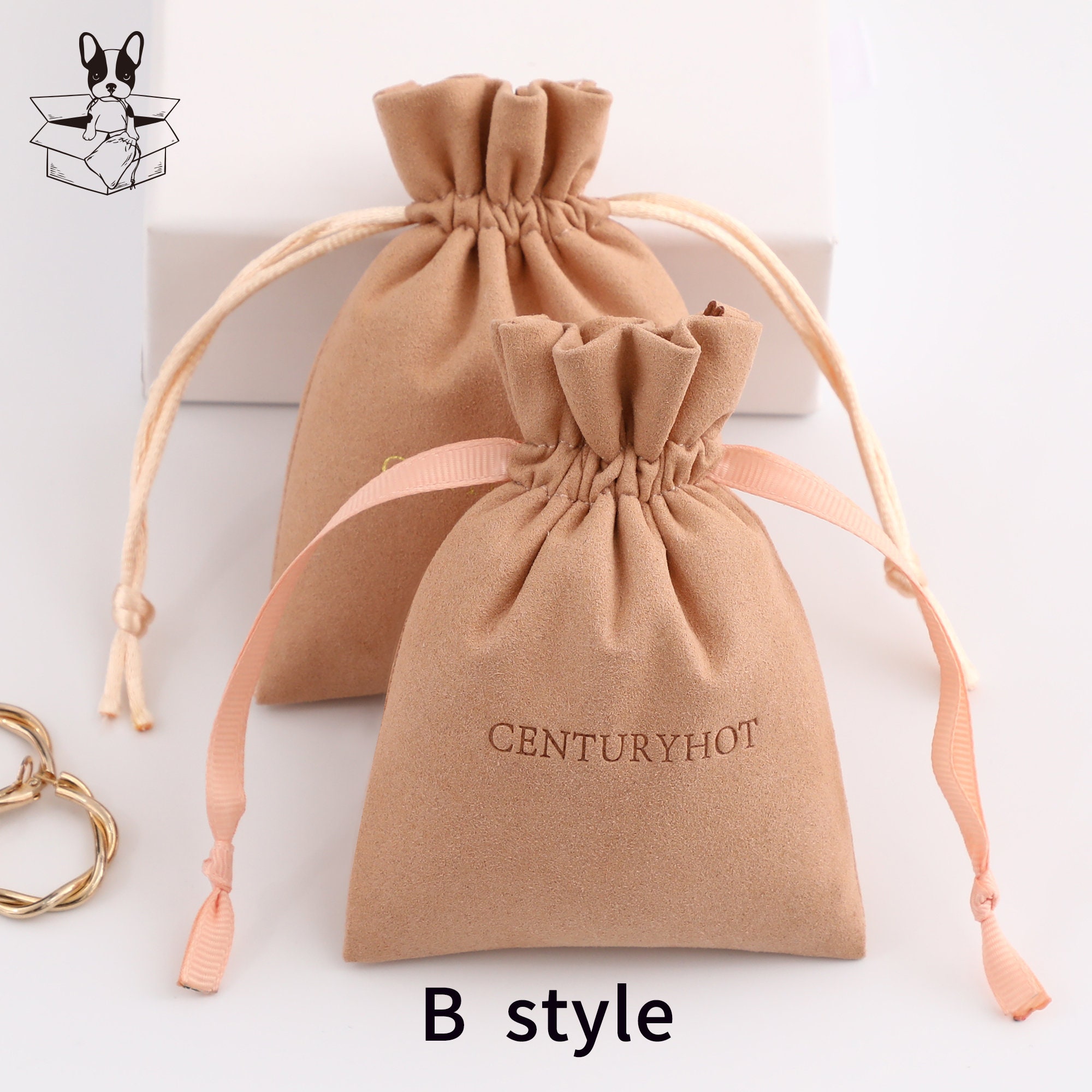 50 Pieces Custom Jewelry Packaging Pouch 8 Ounce Cotton Canvas Bags With  Logo Jewerly Gift Bag Pouches Earring Bags Necklace Bags White 