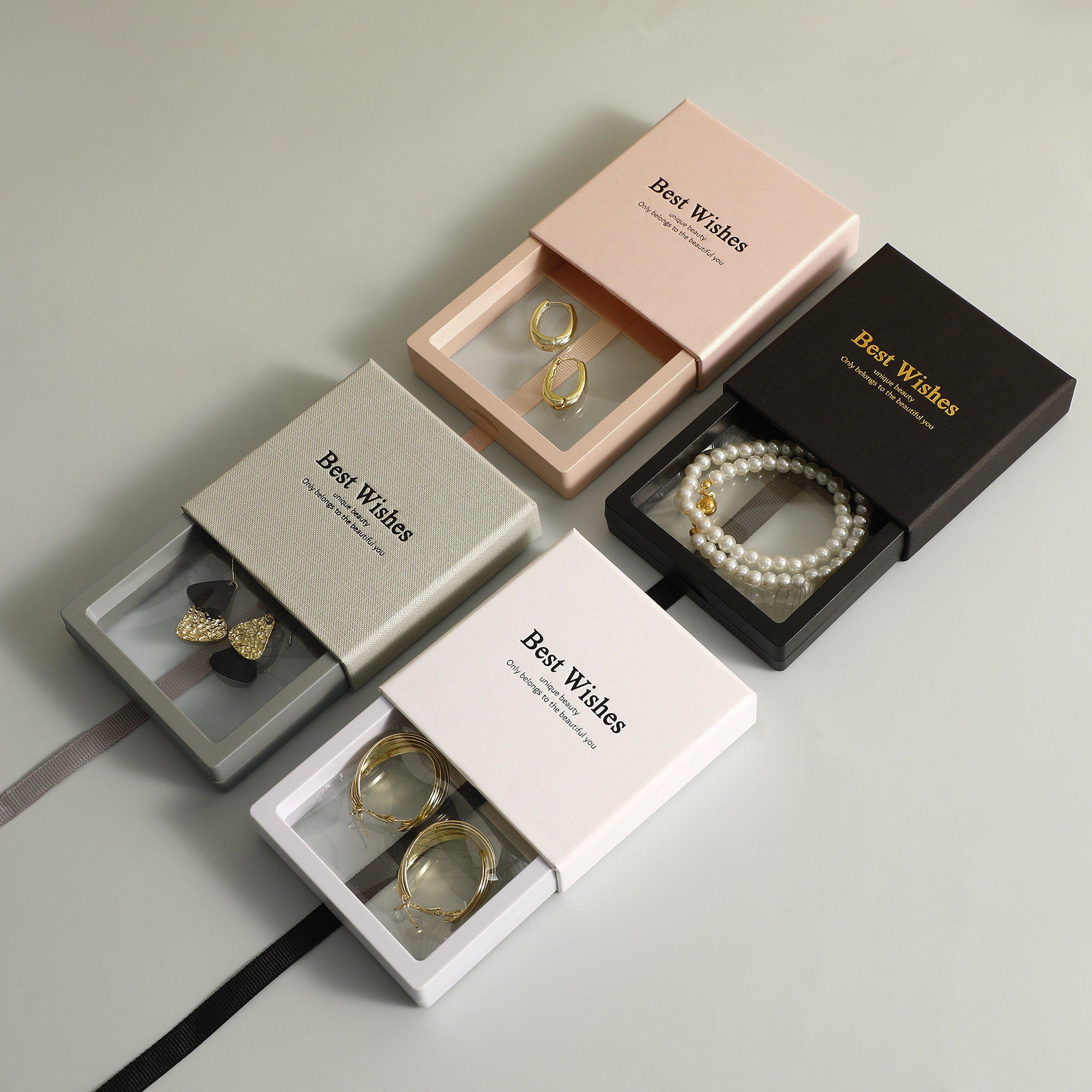 Bulk PE Suspension Ring Box Selection: Custom logo options and multiple size choices for brand and product fit