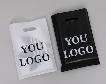 Custom Printed Polyethylene Transport Bag with Handle - 100pcs