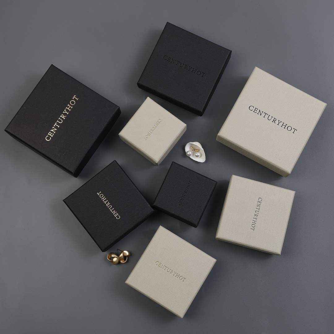 50pcs Boxes Jewelry Packaging Box Snap Lid Box Halloween Jewelry Box