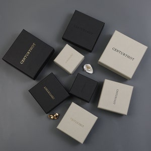 50pcs boxes jewelry packaging box snap lid box halloween jewelry box with foam custom logo low