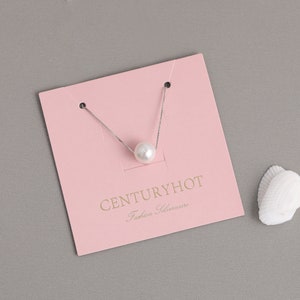100 stks Roze sieraden verpakking kaart custom logo gepersonaliseerde ketting kaart opknoping verpakking display papieren tag logo oorbel kaart: