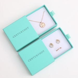 50 cajas de joyería personalizadas, cajas de papel, cajas de joyería con cajón y logotipo personalizado, embalaje personalizado, embalaje de marca, caja de cartón, caja para collares.