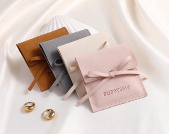 Personalized Microfiber Jewelry Bags: Embossed Logo, Custom Packaging