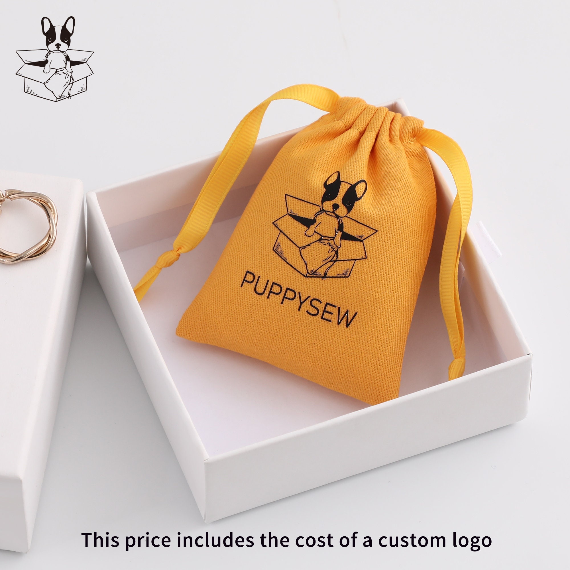Small jewelry brands solve bulk pressure with 50 MOQ custom logo cotton drawstring pouches, cutting inventory waste by 70% (from product introduction)