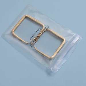 100pcs custom logo jewelry bag, bracelet bag, necklace bag, ring bag, transparent packaging bag image 4