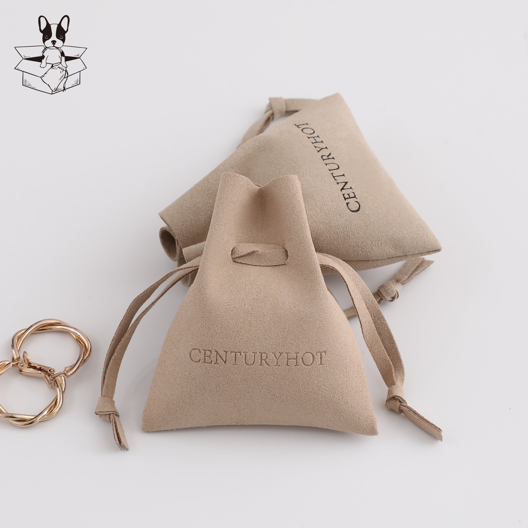 Small jewelry brands prevent 90% of stud scratches with 5×5cm pink microfiber envelope bags (from product introduction)