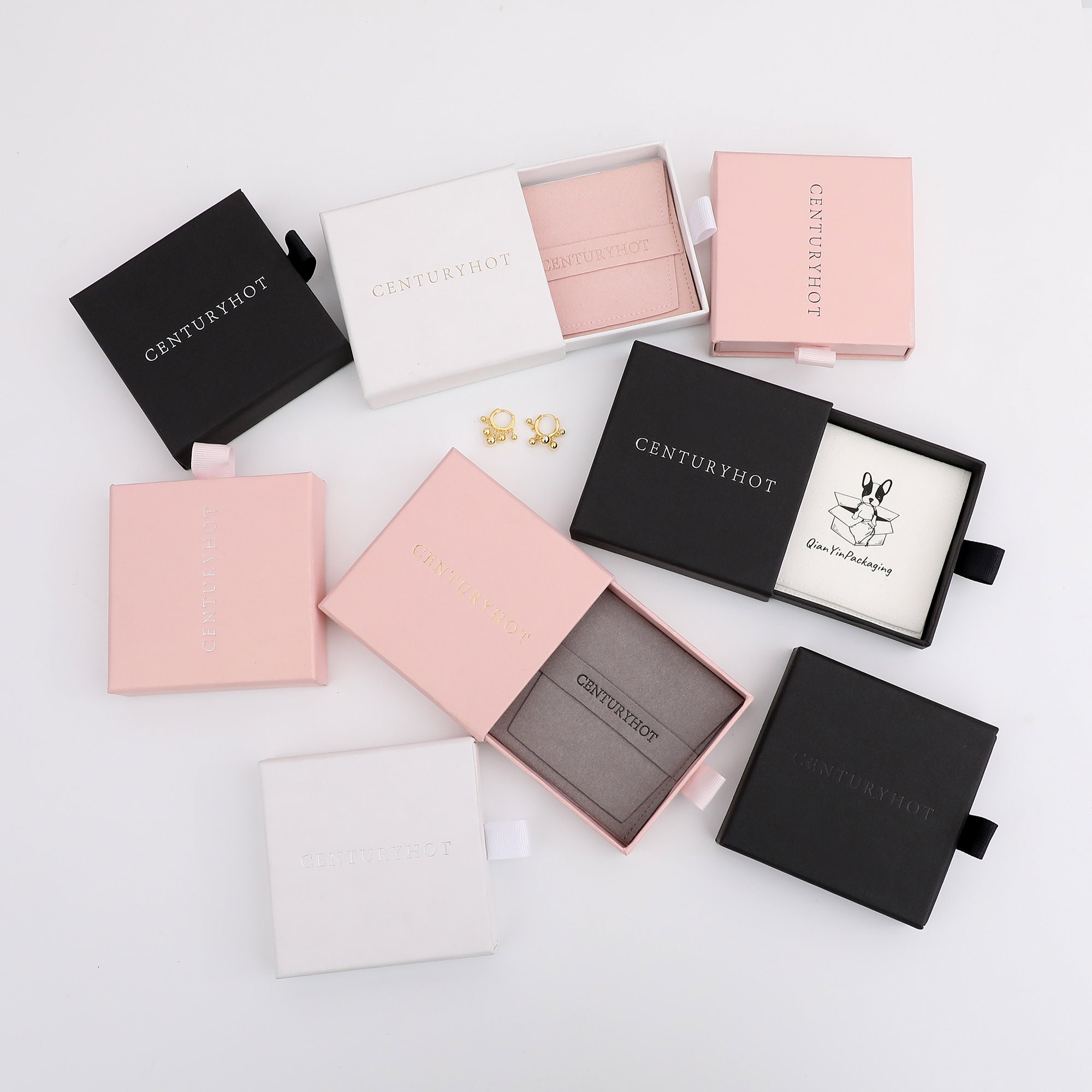 9×9cm Paper Box-Bag Sets with 1200gsm Hard Paper – Durable Packaging for Jewelry