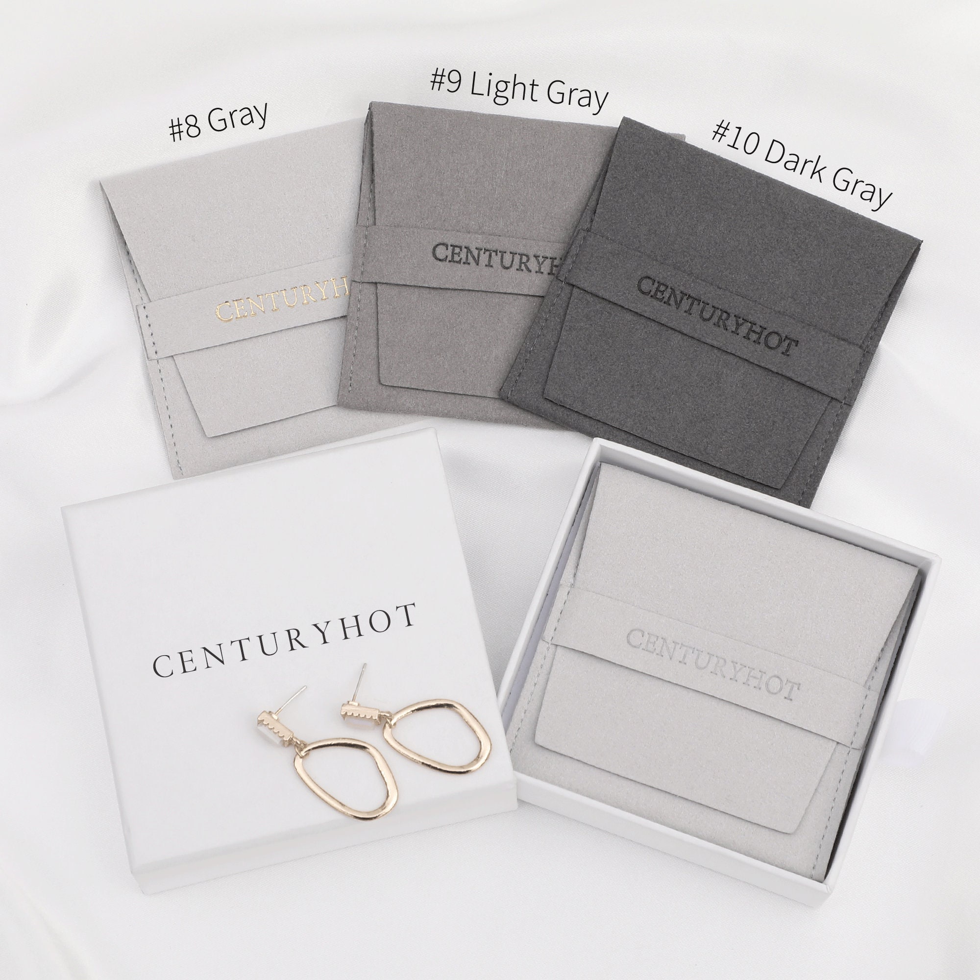 Custom Logo Microfiber Envelope Bag for Branded Jewelry Packaging