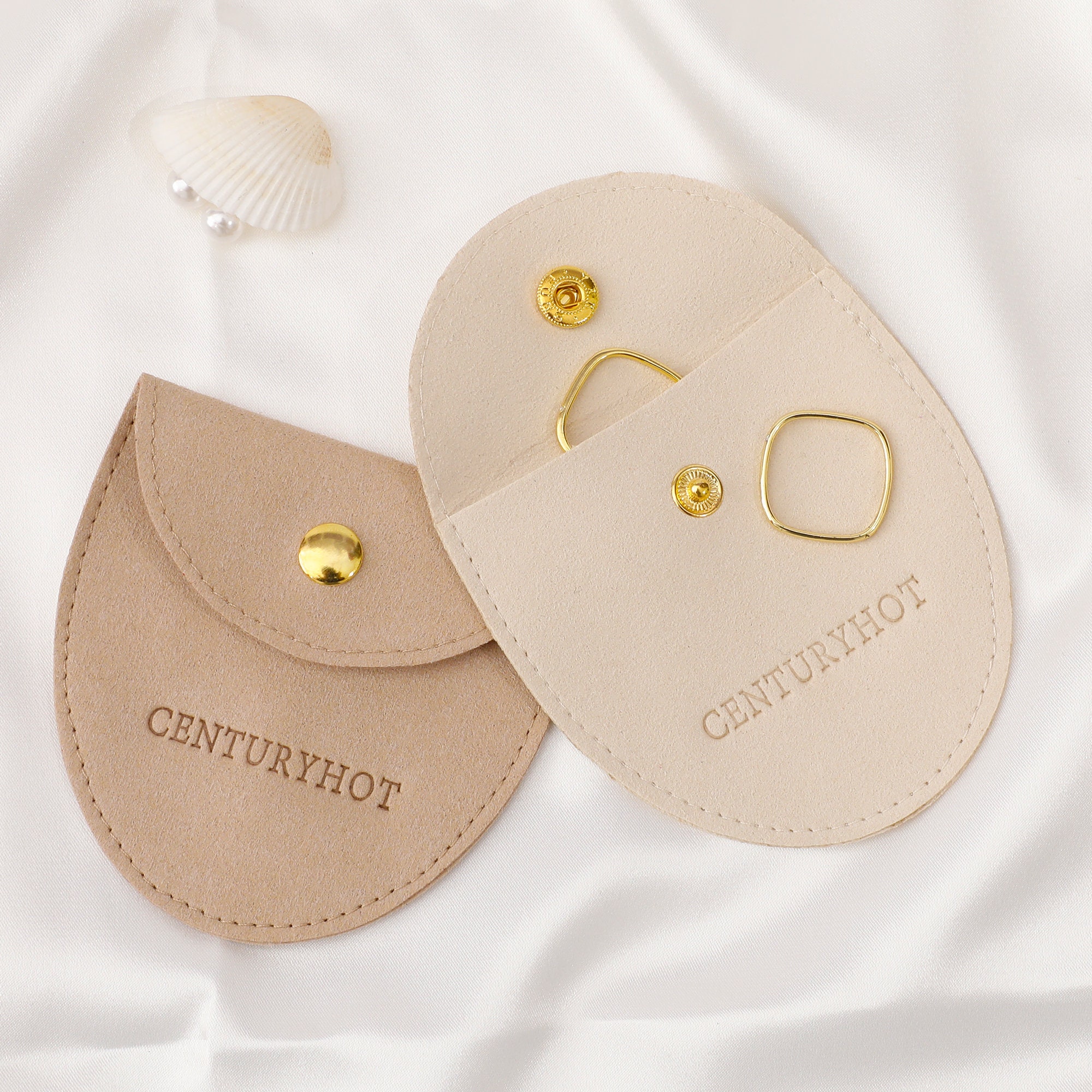 Small jewelry brands: 0.65mm microfiber ring brooch bags prevent scratches on bridal party gifts (from product introduction)