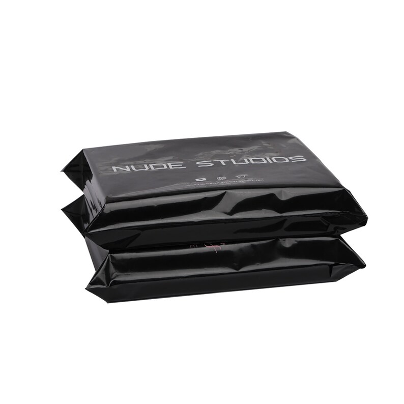 Custom Logo Black Courier Bag, Branded Mailing Pouch (100 pcs) image 3