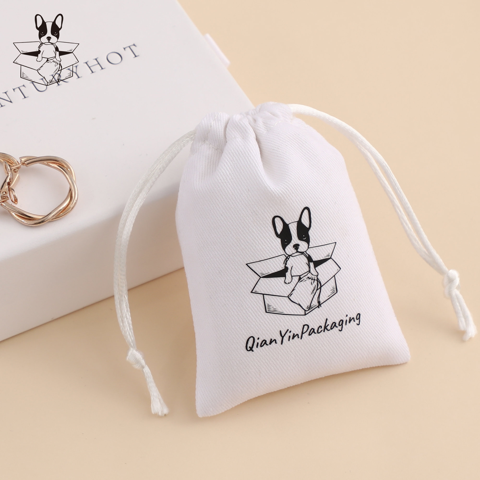 White twill satin dust pouch with smooth texture, ideal for protecting delicate items as per how to pick white twill cotton dust pouches guide