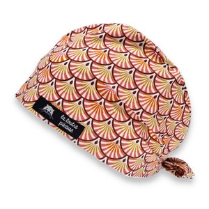 Surgery cap - coral fans - covering model, nurse, operating room, surgeon, dentist, anesthetist, veterinarian