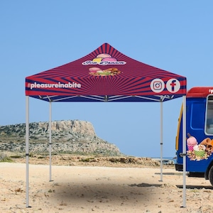 Custom Canopy Tent, Bakery Business Sign, Custom Pop Up Canopy Bakery Sign, Canopy Banner, Custom Business Sign, Event Tent