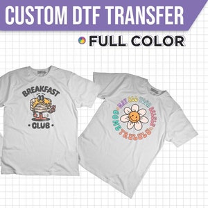 Gang Sheet Custom DTF Transfers, Personalized DTF Transfers for Fabrics, Custom Gang Sheet Designs, DTF Transfer Print Designs