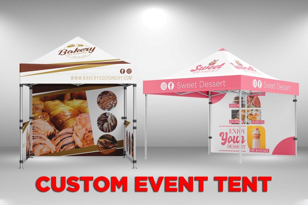Custom Canopy Tent Bakery Business Sign Custom Pop up Canopy Etsy