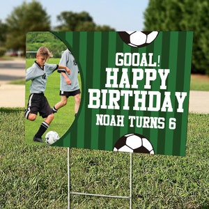 Soccer Birthday Banner, Soccer Party Banner, Printable Banner, Soccer ...