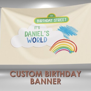 Elmo Birthday Banner, Elmo Party Custom Vinyl Banner, Elmo Theme Party Banner, Elmo Party Sign, Elmo Birthday Banner