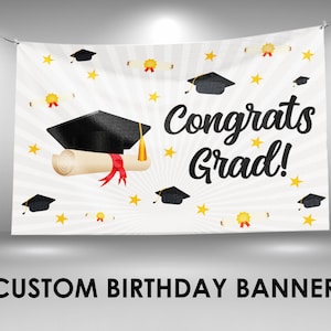 Graduation  Banner, Class of 2024 Graduation Sign, Personalized Graduation Banner, Class of 2024 Vinyl Banner Decor