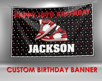 Sneaker Ball Birthday Banner, Sneaker Ball Party Banner, Sneaker Ball Decorations Vinyl Banner, Sneaker Ball Custom Party Banner
