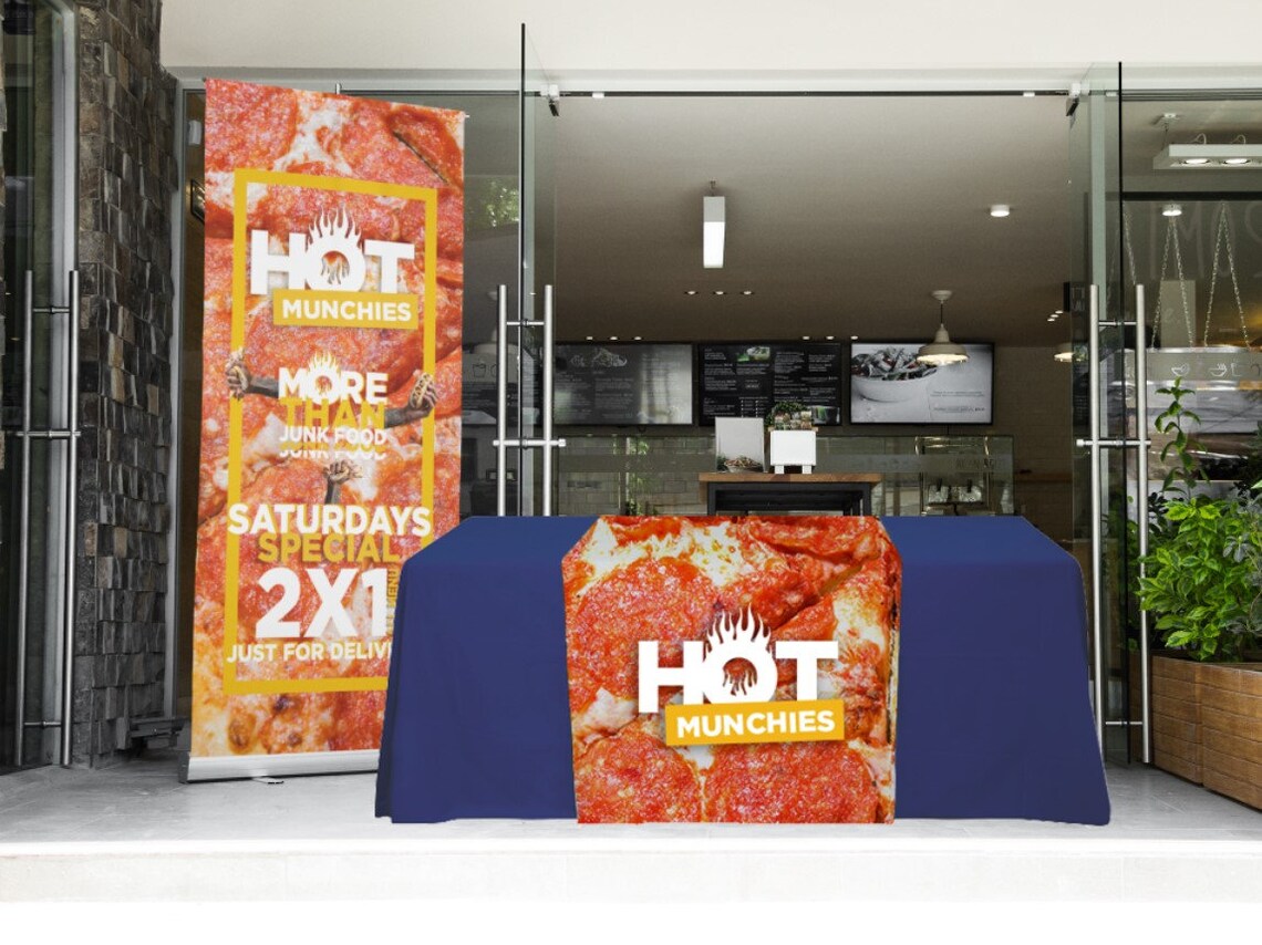 Custom Table Runners Logo Table Runners Trade Show Business Etsy