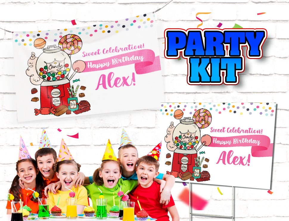 Candy Birthday Banner