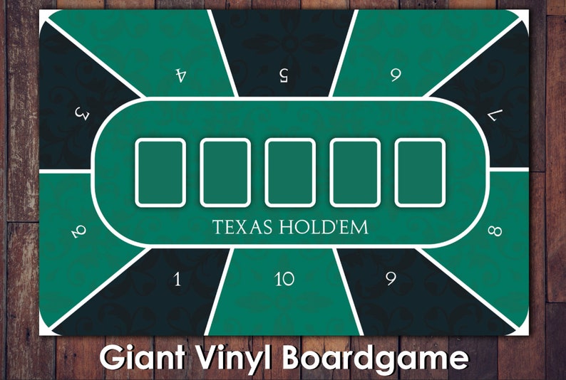 Giant Poker Cards Playmat Vinyl Banner Water Resistant Stag image 1