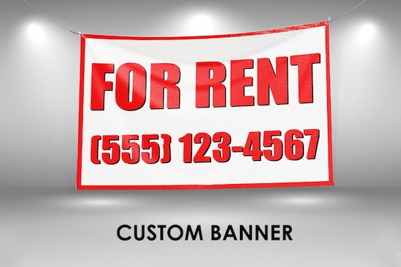 Multiple Sizes Available 24inx60in Set of 3 4 Grommets Vinyl Banner Sign Estate