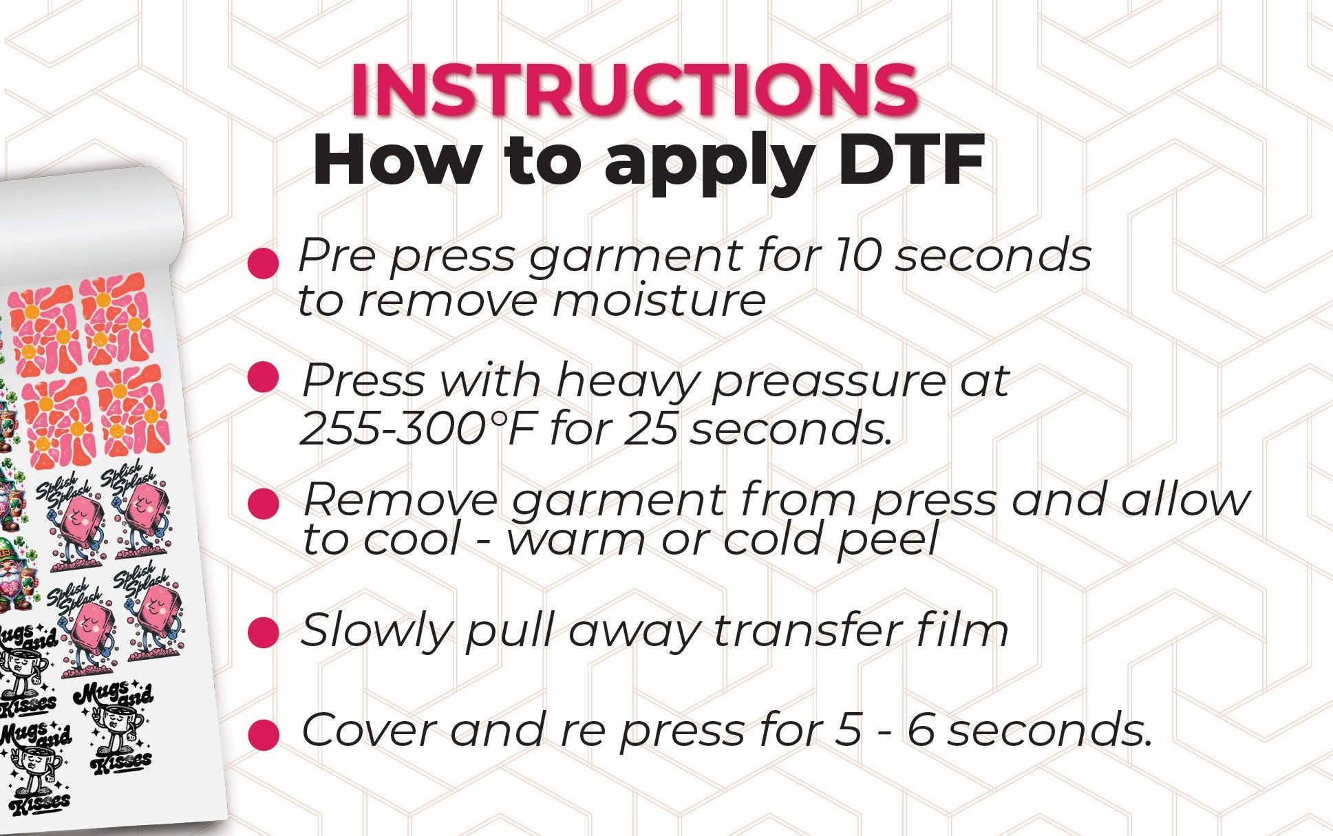Gang Sheet Custom DTF Transfers, Personalized DTF Transfers for Fabrics ...
