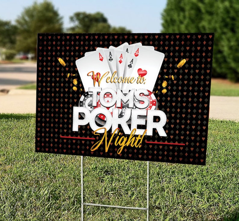 Casino Birthday Party Signs