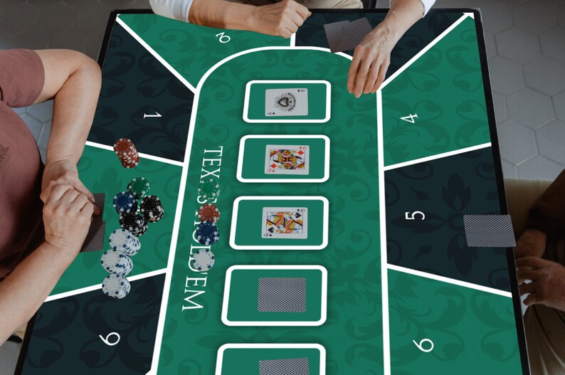 Giant Poker Cards Playmat Vinyl Banner Water Resistant Stag image 3