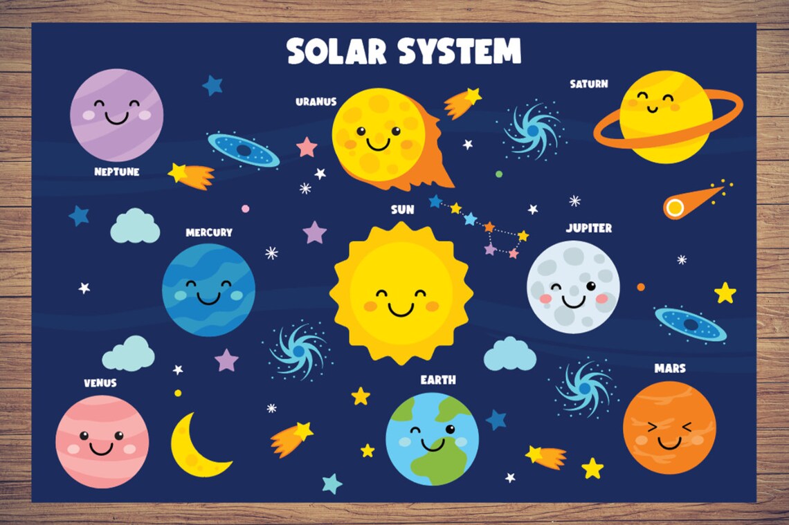 Kids Party Games Solar System Printable Games for Kids | Etsy