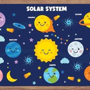 Kids Party Games Solar System Printable Games for Kids | Etsy