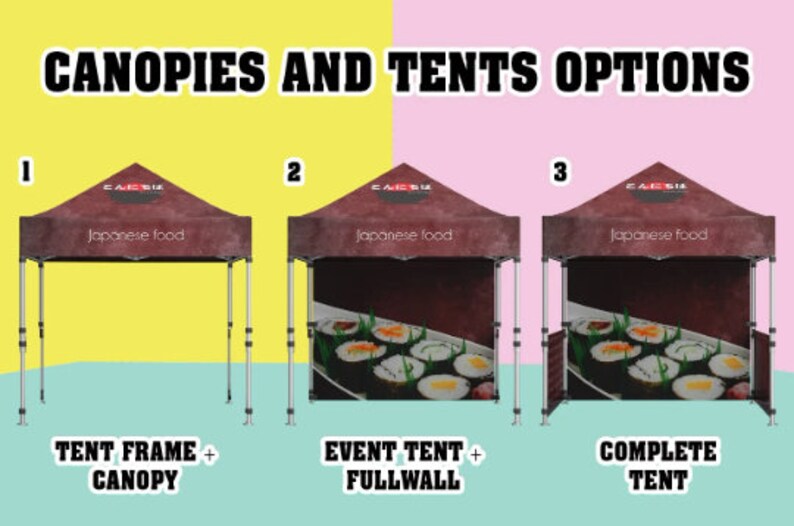 Custom Canopy Tent, Custom Business Sign Nails, Canopy Banner, Pop up ...