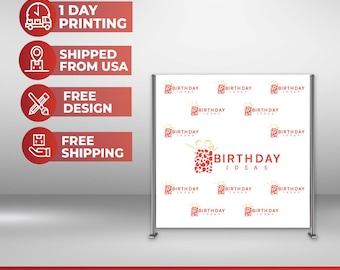 Custom Logo Backdrop, Event Photo Backdrop, Step and Repeat Business Backdrop, Personalized Backdrop, Vinyl Stand Backdrop