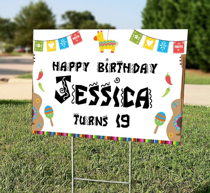 Mexican Birthday Banner Mexican Themed Party Decorations | Etsy
