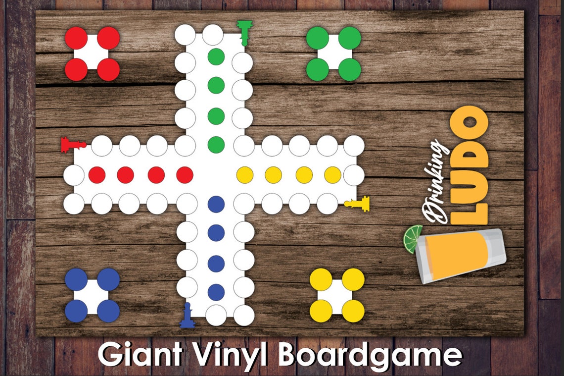 Giant Drinking Ludo Game Personalized Bachellor & image 1