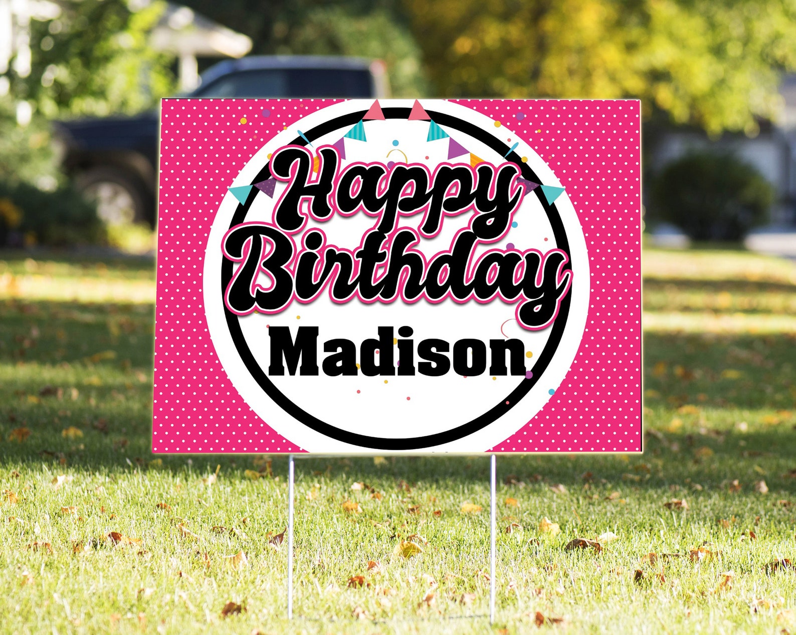 Happy birthday sign outdoor happy birthday yard sign Etsy