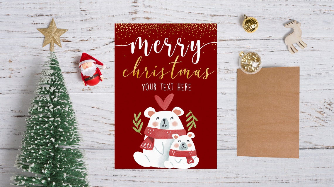Digital Christmas Cards Personalized Holiday Cards image 1