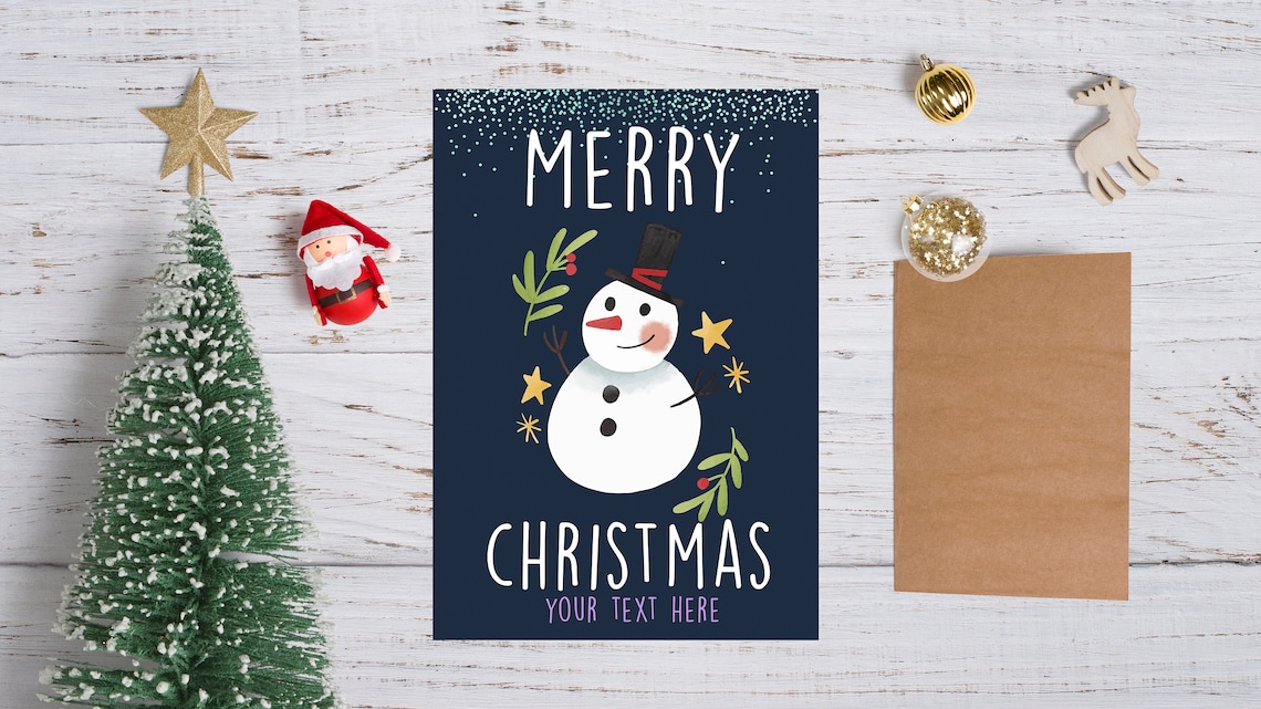 Digital Christmas Cards Personalized Holiday Cards image 1