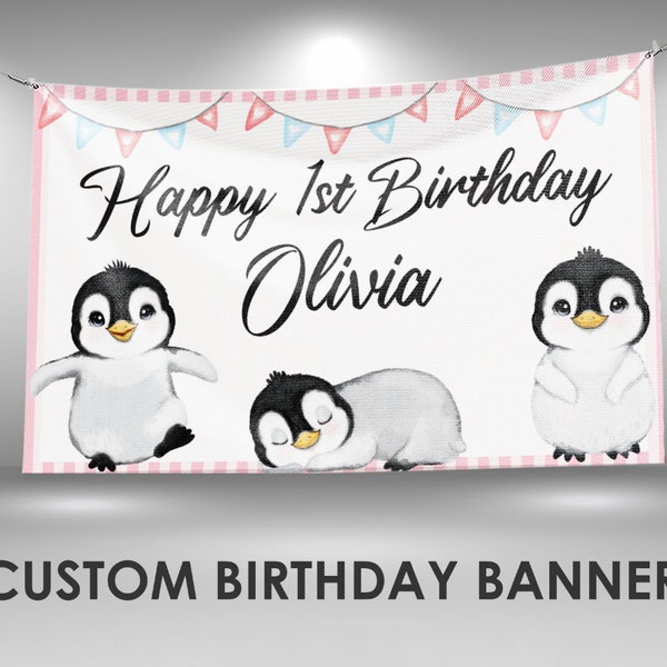 Penguin Banner - Etsy